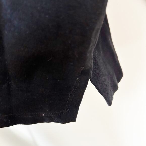 Eileen Fisher Black Stretch Jersey Crew Neck Long Sleeve Crop Sweatshirt Size S - Picture 4 of 7